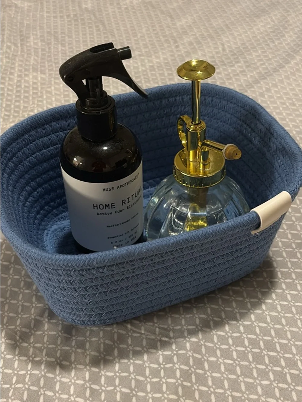 Target Blue Woven Fabric Storage Basket